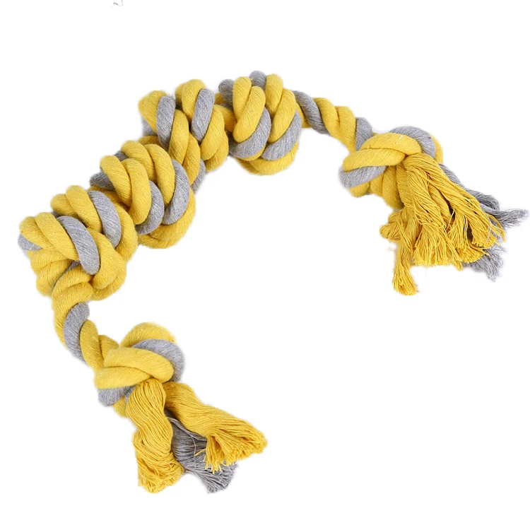 
Factory Direct Sales Of High Quality Pet Toys For Large Dogs With Six Knot Molar Cotton Rope Toys Dog Toys 