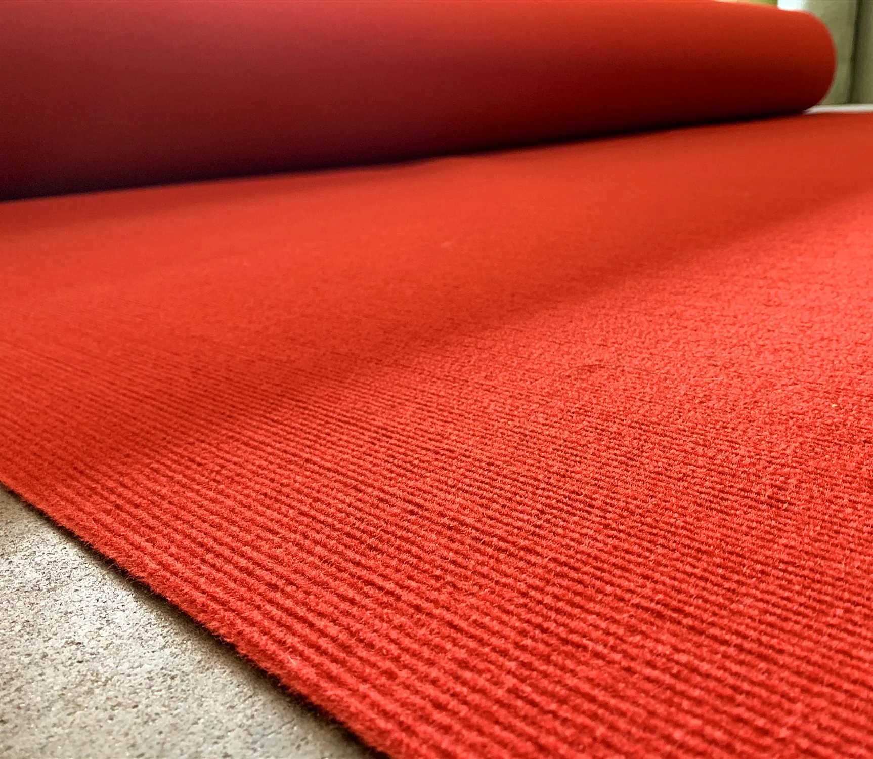 Nonwoven needle punched stripe rib marquee event tent wedding stage runner outdoor carpet