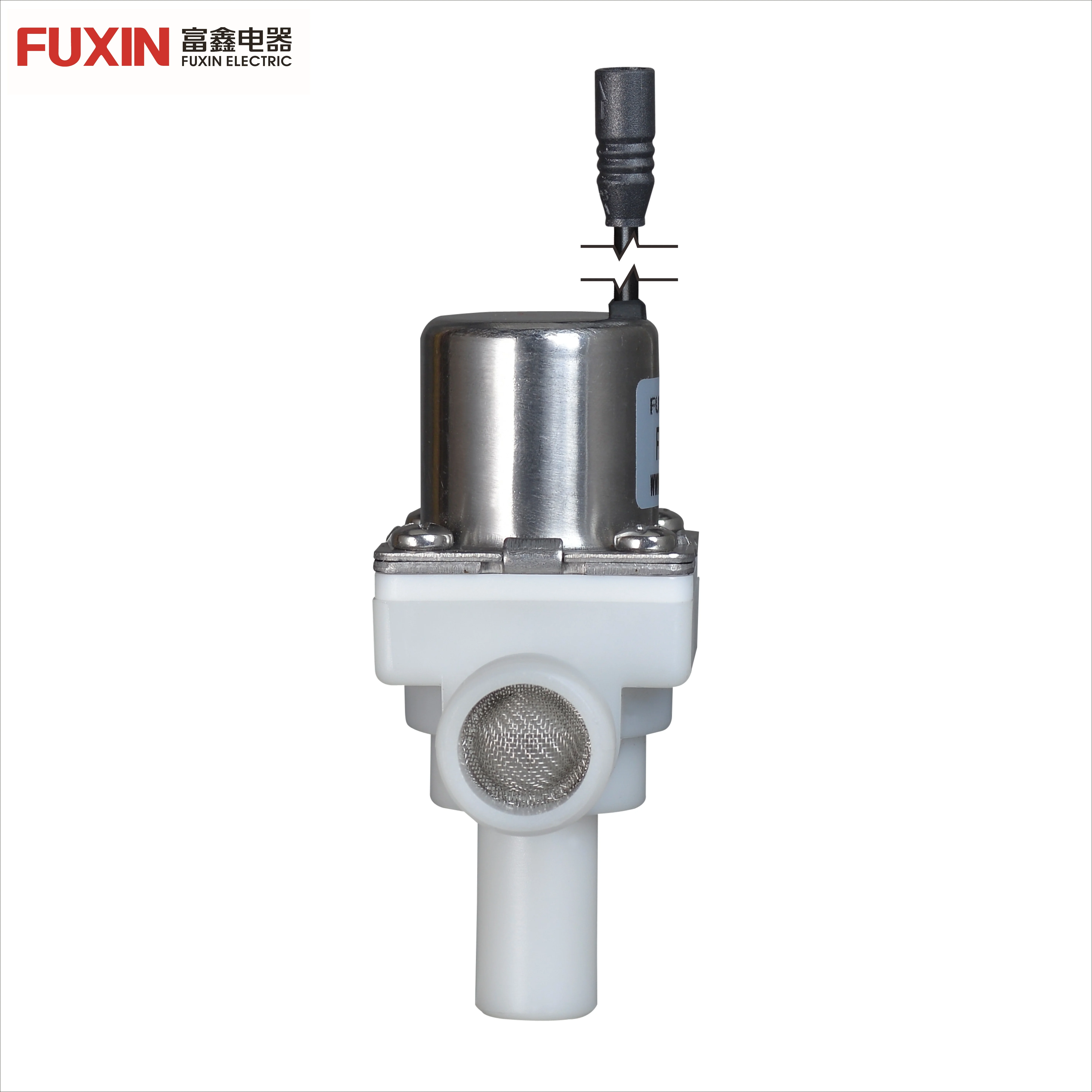 Electric solenoid water valve 6V plastic water media magnetic water valve