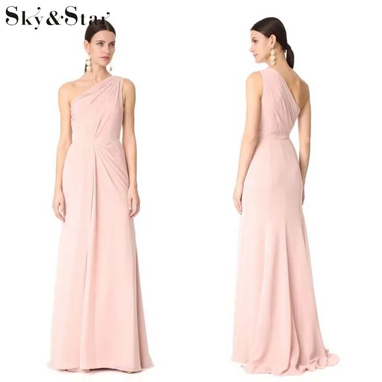 
China bridesmaid dresses long 2019 bridesmaid pink dresses  (62408071654)