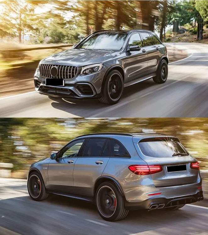 kailite -168-Good Quality GLC 63S Style Body Kit With Main Grill Bumpers For Mercedes GLC Class X235 GLC 200 220 260
