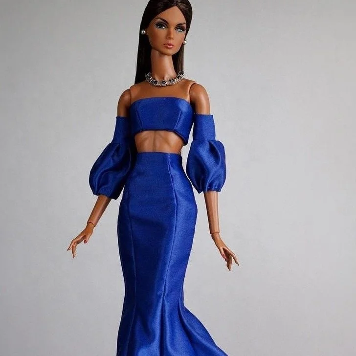 Платье для модной куклы, 12 дюймов, Мак Паркер, Шелковый камень для Барби, для одежды DJB, игрушки для целостности, 18 дюймов