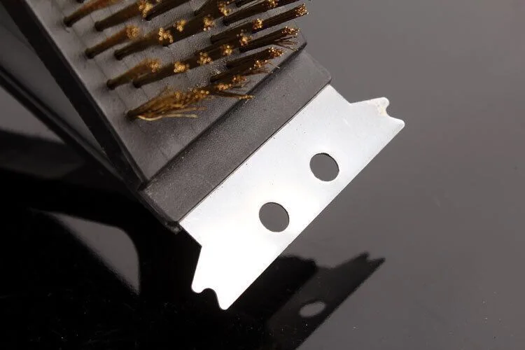 Grill Brush Bbq Barbecu Barbecue Cleaning Water Steam Metal Carton Silver Charcoal Support Other Accessories Indoor and Outdoor