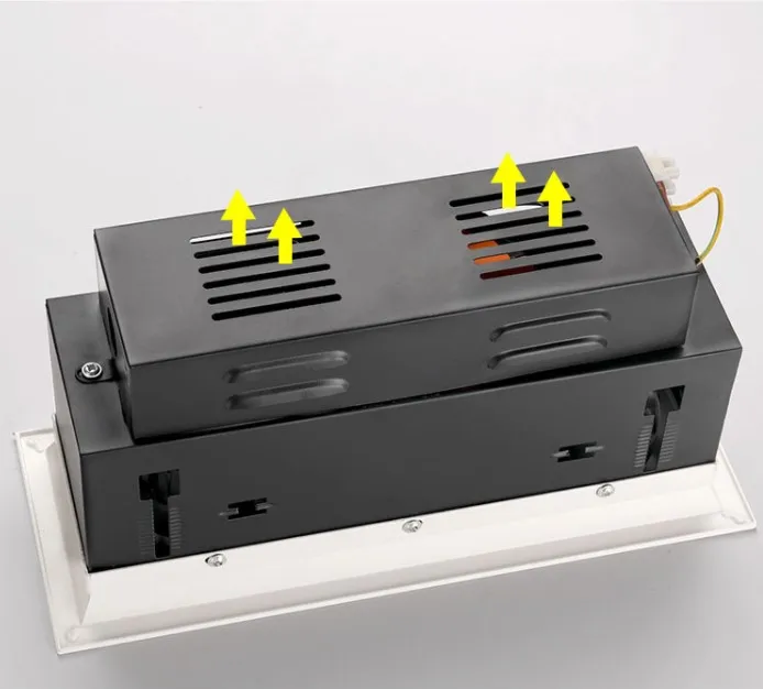 Square recessed downlights single twin triple multiple heads adjustable trimless grille lights COB dimmable led downlight