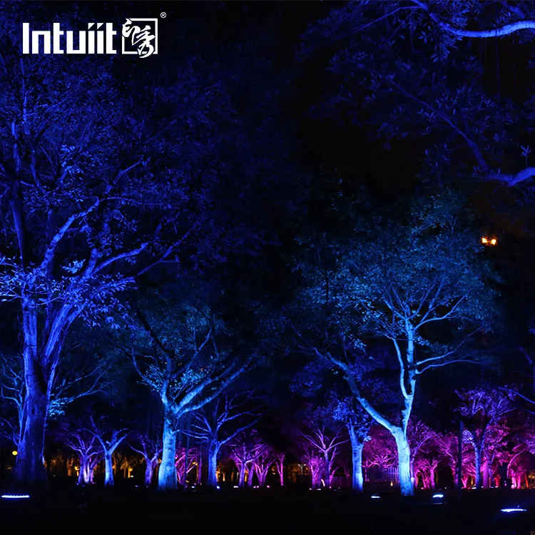 36w Cycle tree waterproof exterior ip65 rgb rgbw landscape lamp Garden spotlight spot outdoor led flood light