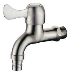 Cheap price wall mounted stainless steel 304 bib cock brushed nickel wash machine bibcock tap