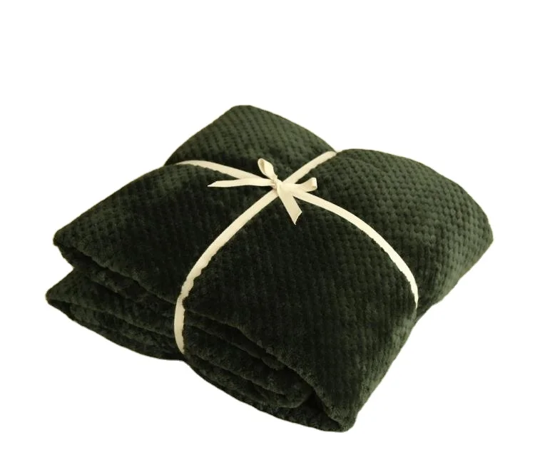 Плюшевая бархатная фланелевая мягкая микро фланелевая флисовая ткань для одеяла простыня с принтом Фланелевое однотонное одеяло от производителя