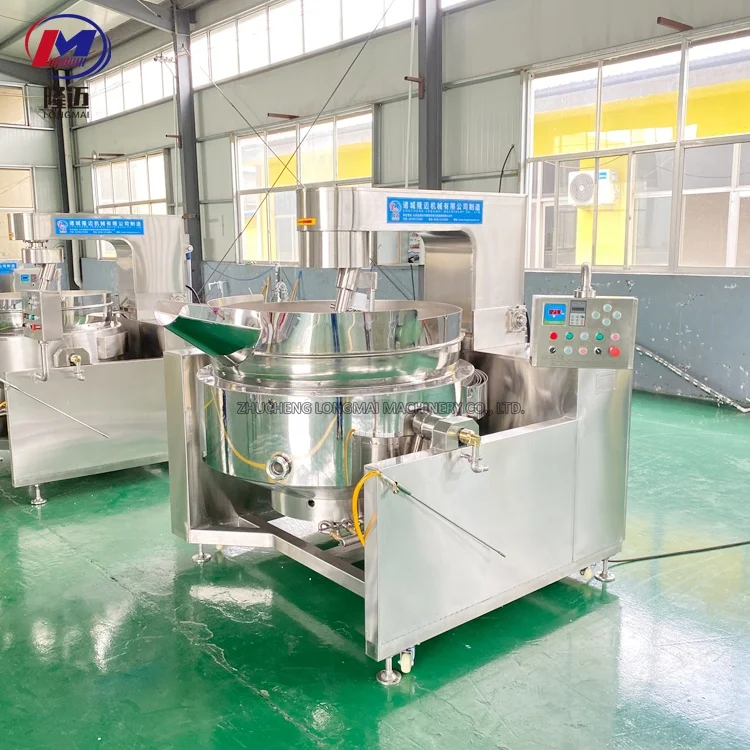 100L-1000L Cooking Mixer for Peanut Rice Candy Sugar Soup Porridge Paste Sauce Jacketed Kettle