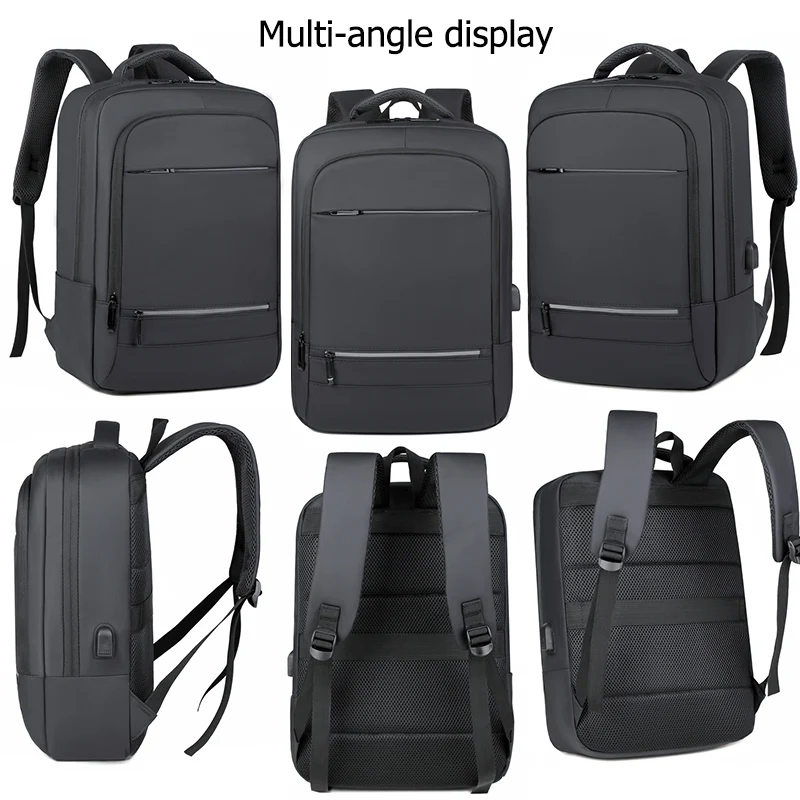 modern waterproof durable polyester unisex canvas stylish business student usb laptop backpack for unisex