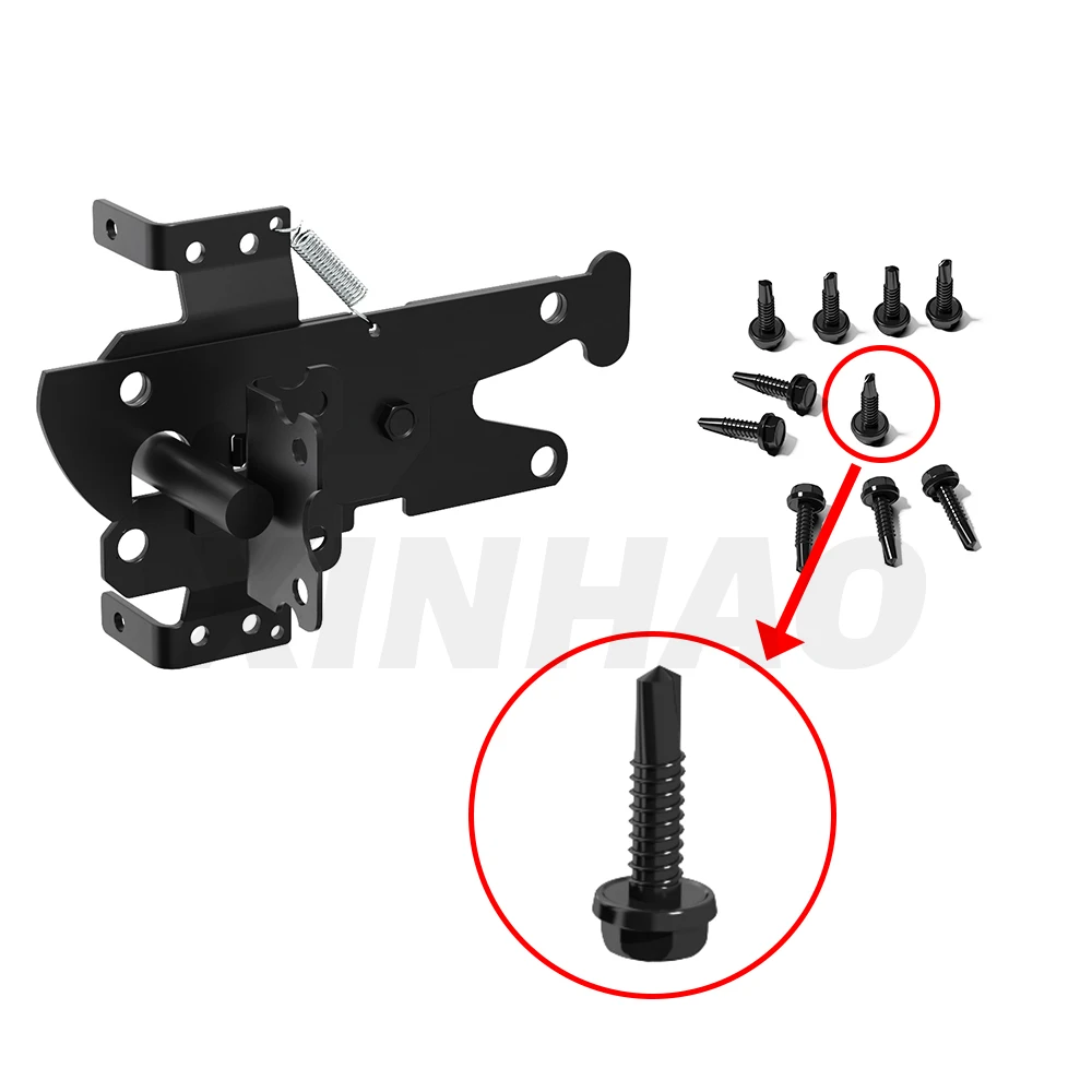 Регулируемые дверные петли и защелки из нержавеющей стали для забора на ферме из ПВХ высокого качества