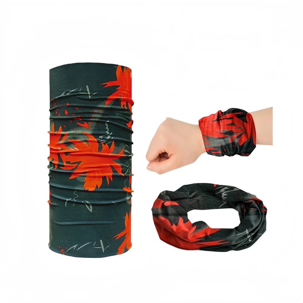 Facemask sports multi-functional magic headscarf ice silk seamless scarf supplier