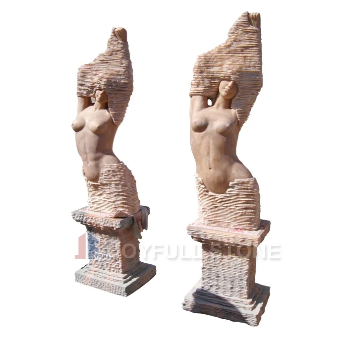 
Modern Marble art Sculpture carvings nake lady Figure Statue 