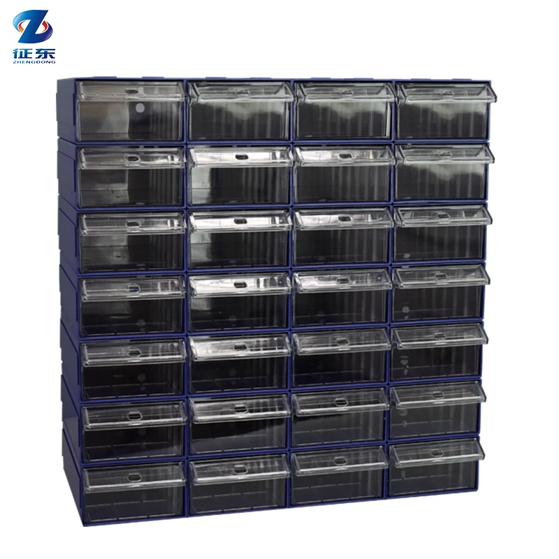 Hot selling Plastic Warehouse Transparent Drawer Spare Parts Nut And Bolt Hardware Storage Box