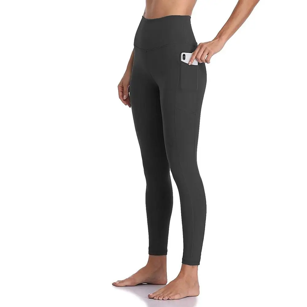 Push Up Women Gym Fitness Sets Clothing Women High Waist Workout Yoga Leggings with Pockets Patchwork Leggins Pants