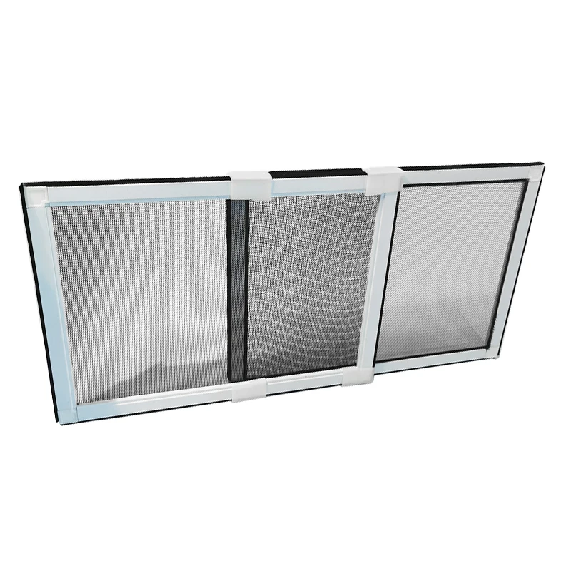 Expandable Window Screen Adjustable Replacement Window Screens with Frame Durable Replacement Screen Mesh for Window