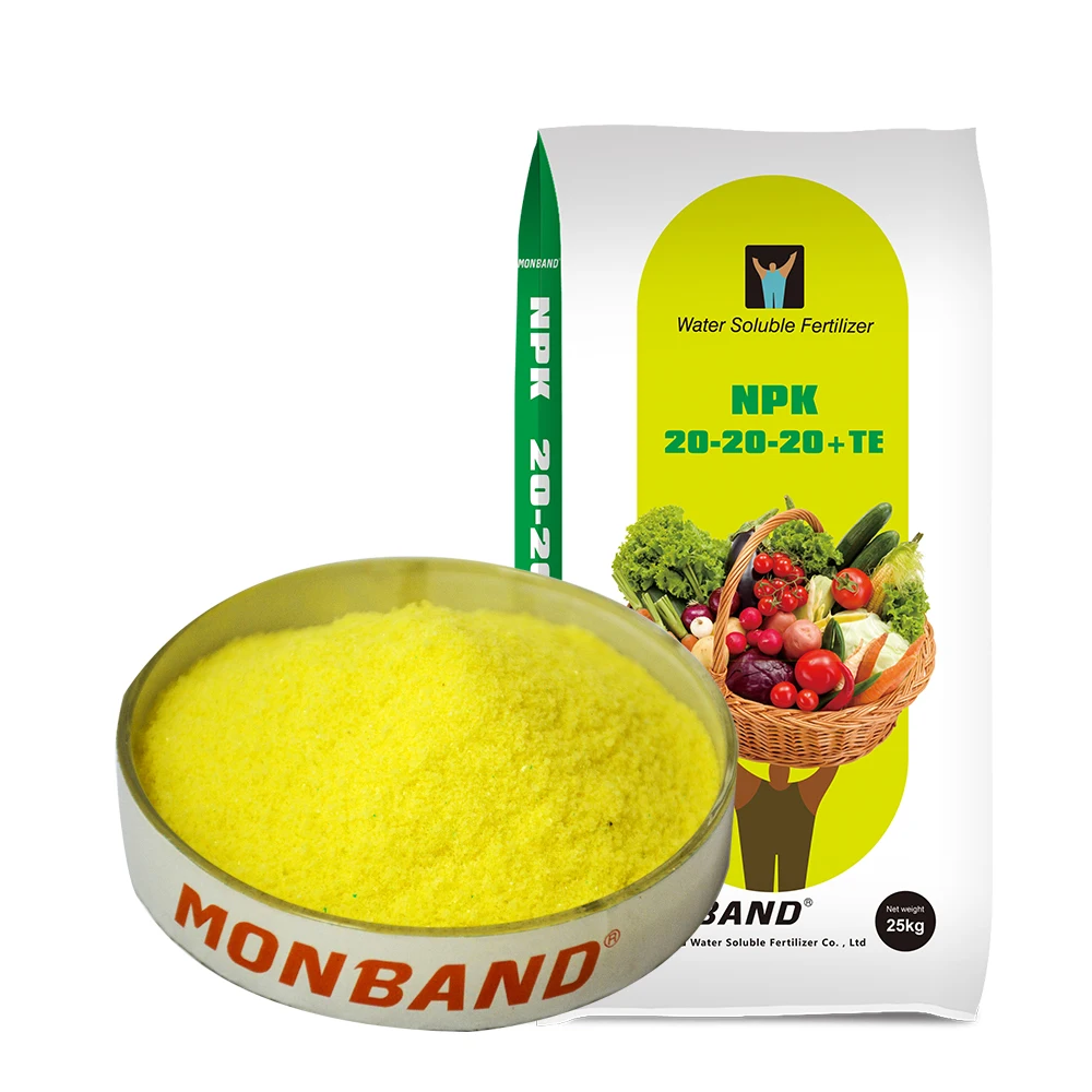 Водорастворимое удобрение NPK 20-20-20 синий порошок npk Композитное удобрение цена для сельскохозяйственных культур
