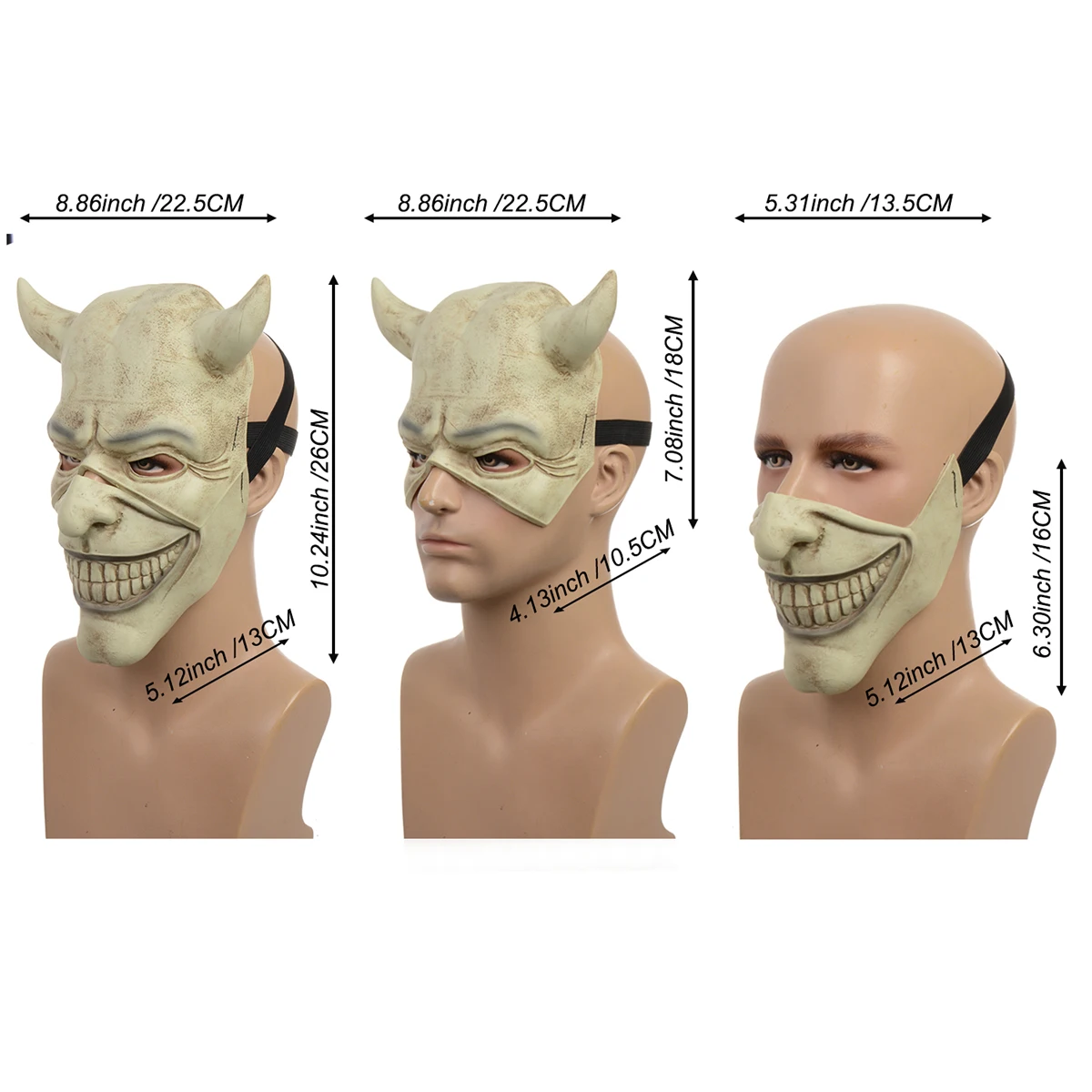 2022 Thriller Movie The Black Phone Cosplay Latex Mask Halloween Party Horror Grabber Mask Black Phone Mask