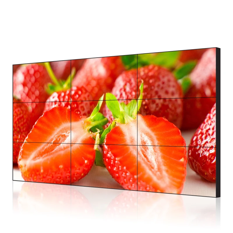 Factory 46 49 55 Inch Splicing Screen Narrow Bezel 3.5mm LCD Video Wall Monitoring Centre 2x2 3x3 Display Screen