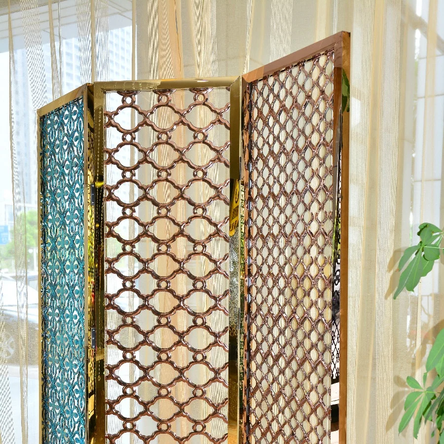 
Commercial Design Laser Cut Pattern Metal Screen Room Dividers Partitions 