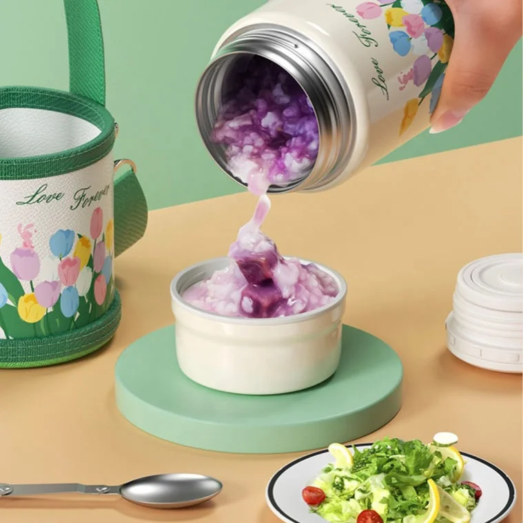 Wholesale Stainless Steel Vacuum Insulated Food Jar Kids Thermos Lunch Box for Hot Food