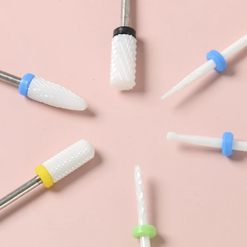 Free Sample Cuticle Professional File Ceramic Nail Drill Bits Set For Nail Drill Machine