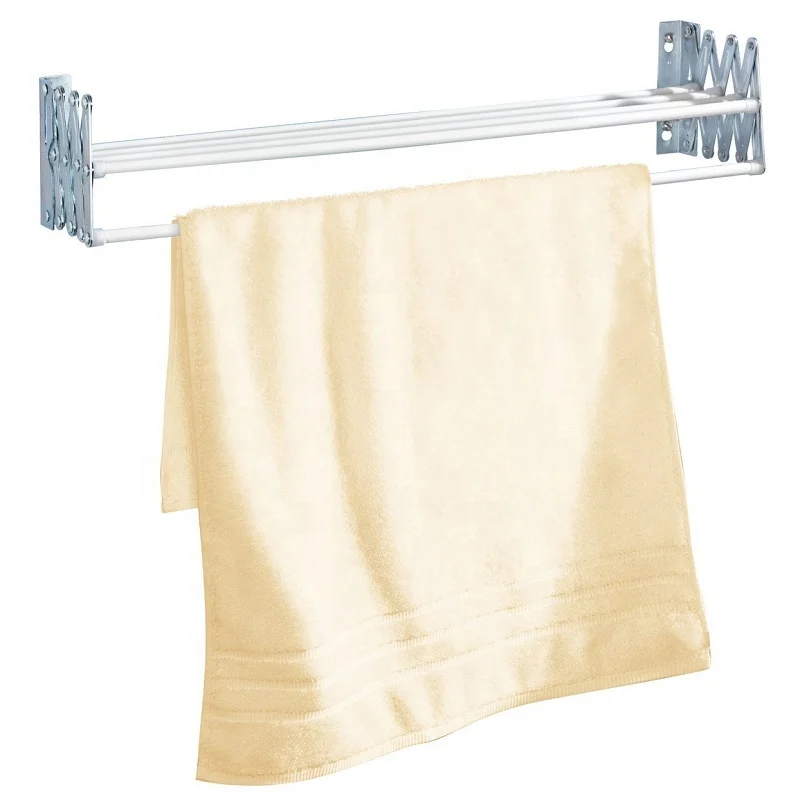 Folding clothes hanger wall mounted clothes hanger rack