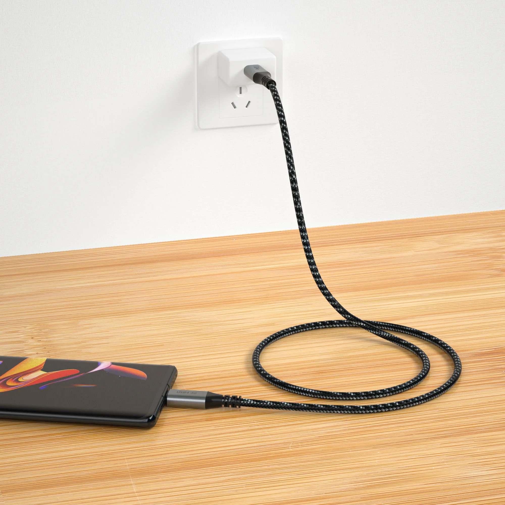 240W USB4.0 40Gbps USB-Cable - flykantech UC240 Compatible with TBT4 Thunderbolt 3 & USB Type C Charging