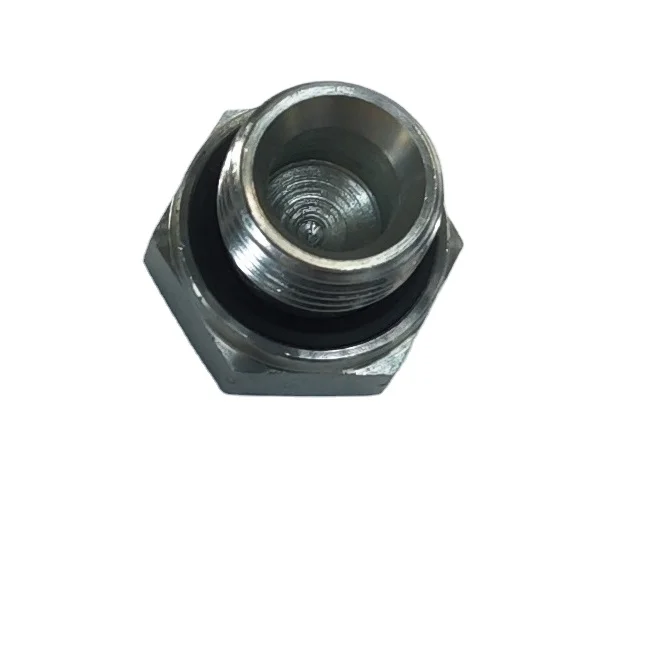 Double Use British Adaptor Hydraulic Tube Adapter Bsp Male for 60 Deg. Cone Seat or Bonded Seal Plug-4b