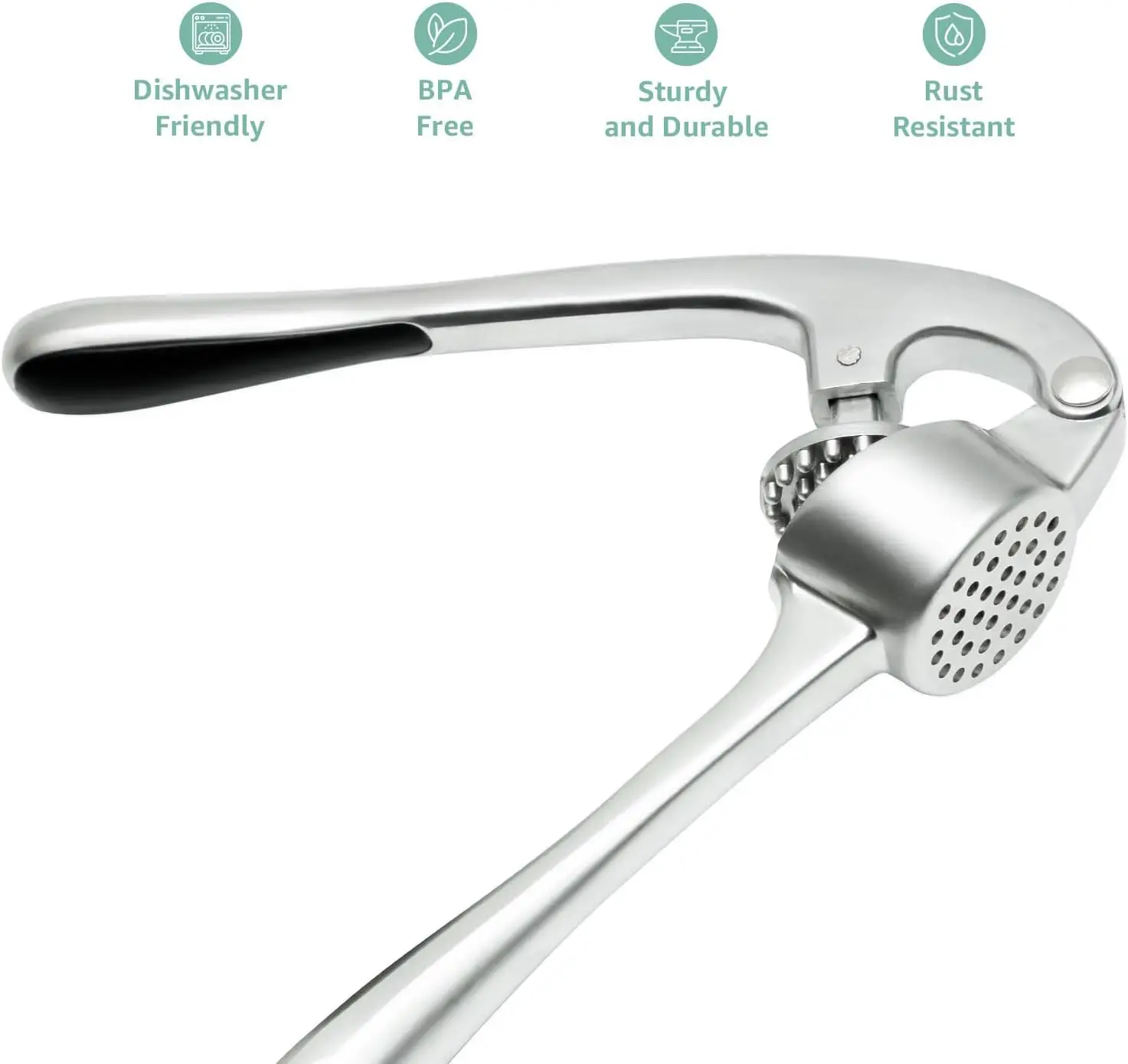 Factory Hot Sell Kitchen Accessories Tool Garlic Peeler Brush Stainless Steel Garlic Press