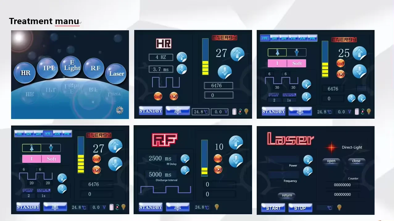 DPL-IPL-2 Vertical IPL SHR 2 in 1 IPL Intense Pulsed Light Laser For All Skin Color