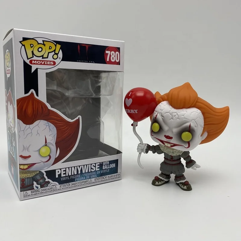 Funko Pop PENNYWISE IT с воздушным шаром p404 пластиковые поделки виниловая кукла Фигурки игрушки Коллекционная модель мультфильм подарок 780