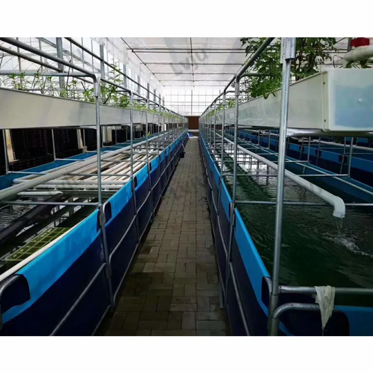 Custom 610gsm Pvc Tarpaulin Fish Farming Pond Water Tank Kolam Terpal Bulat