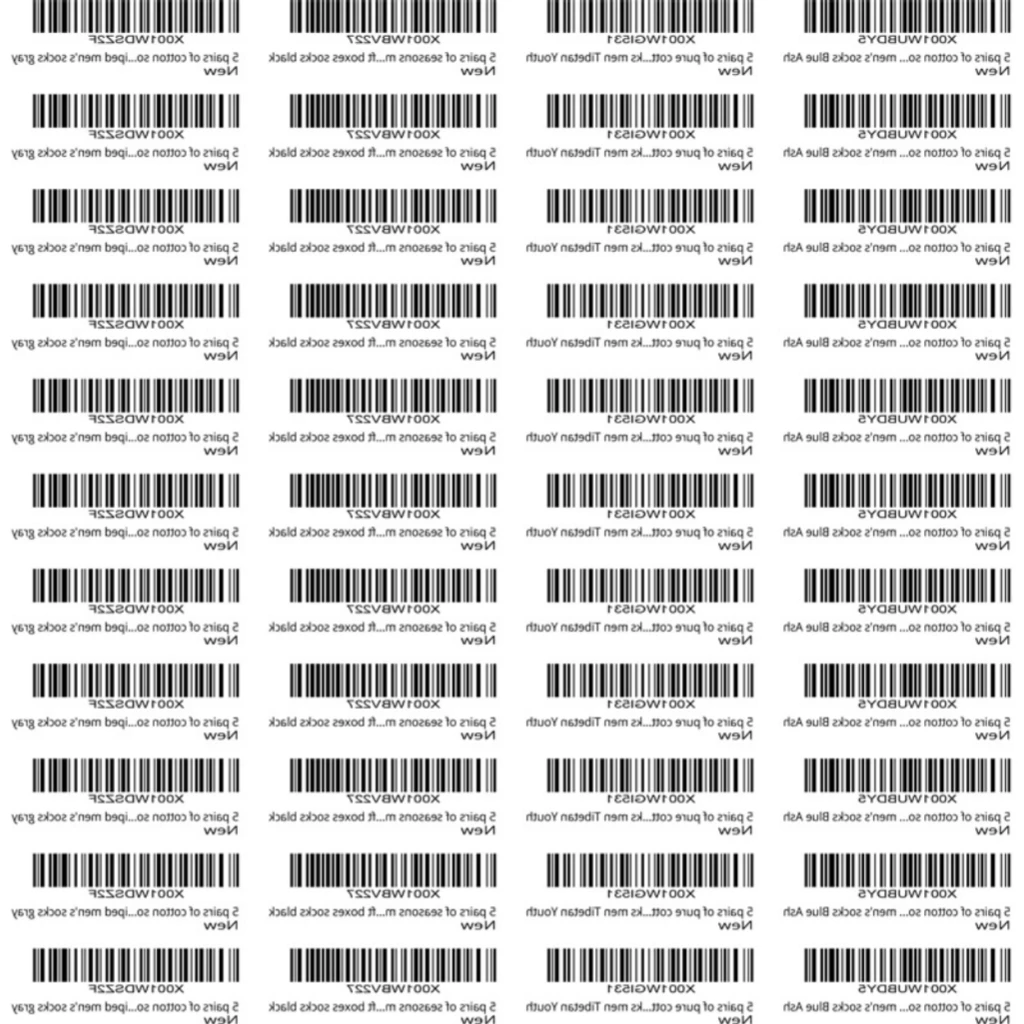 Custom Product Label Waterproof Scratch Resistant Serial Number Sticker Sequential Label