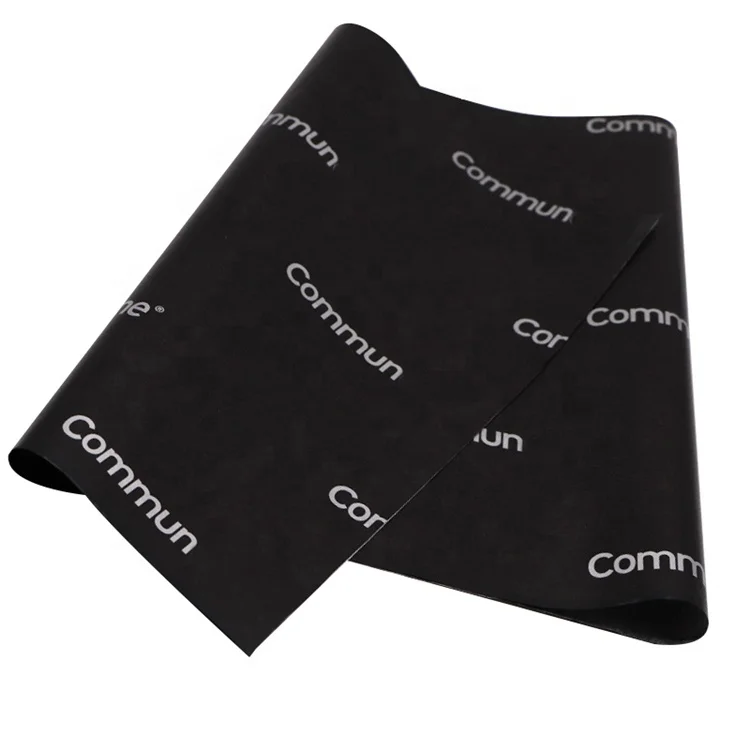 Wrapping Tissue Paper Wholesale Recycled Material Custom Printed Acid Free Black Gravure Printing Specialty Paper Accept