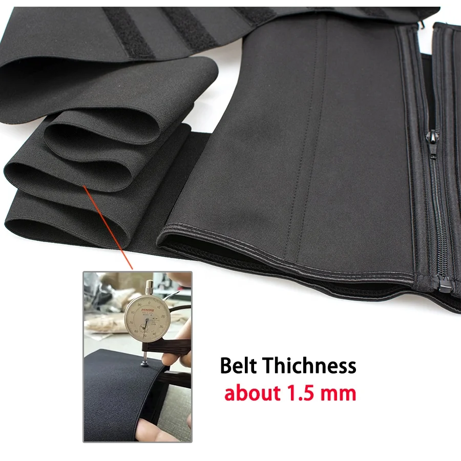 New Design 9 Steel Bone Neoprene Sewed Elastic 3 Meters Tummy Wrap Band Compression Waist Trainer Shaper Belt