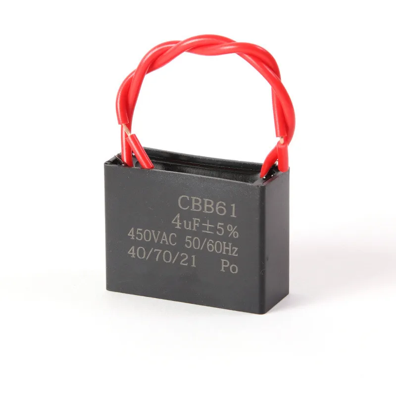 
cbb61 BM Ceiling Fan Capacitor Price For 1uf 1.5uf 3uf 4.0uf 24uf 450v AC Motor Starting Capacitor For Fan 