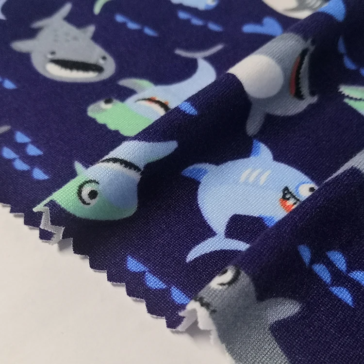 good stretch soft touch spandex double brushed poly dbp print fabric