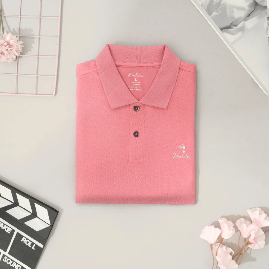 High Quality Polo T-Shirt Classic Design Outdoor Sport Printed Logo Plastic Bag Packing Made In Vietnam Manufacturer