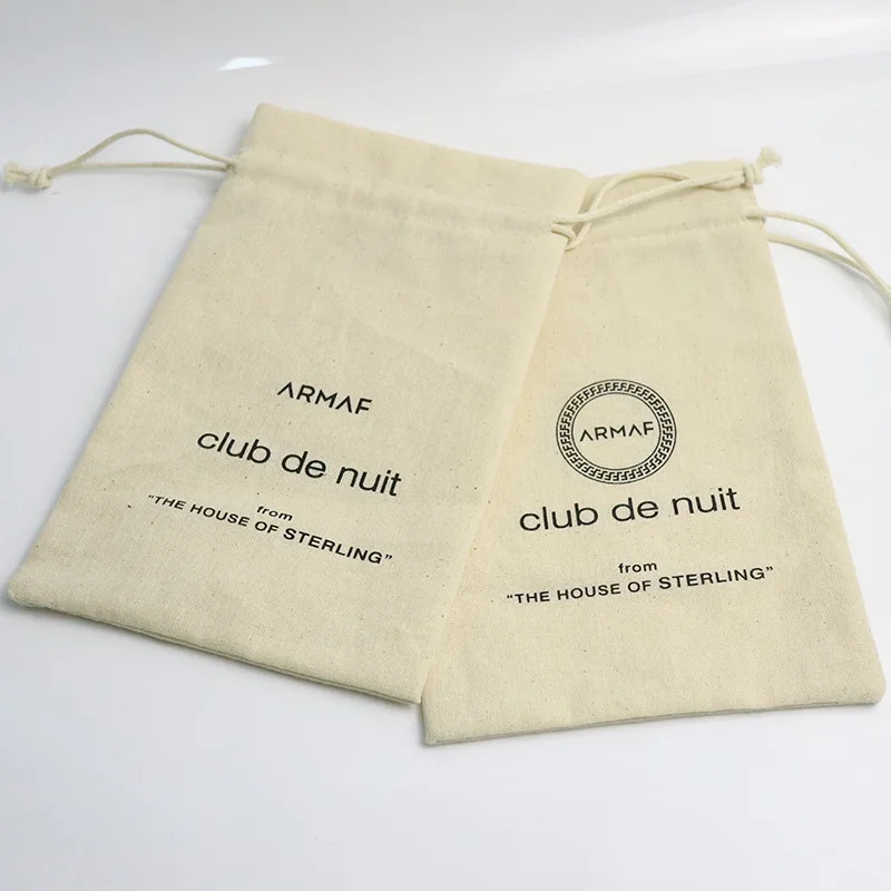 Manufacturer drawstring bag Small canvas cotton drawstring bag for Jewelry packaging
