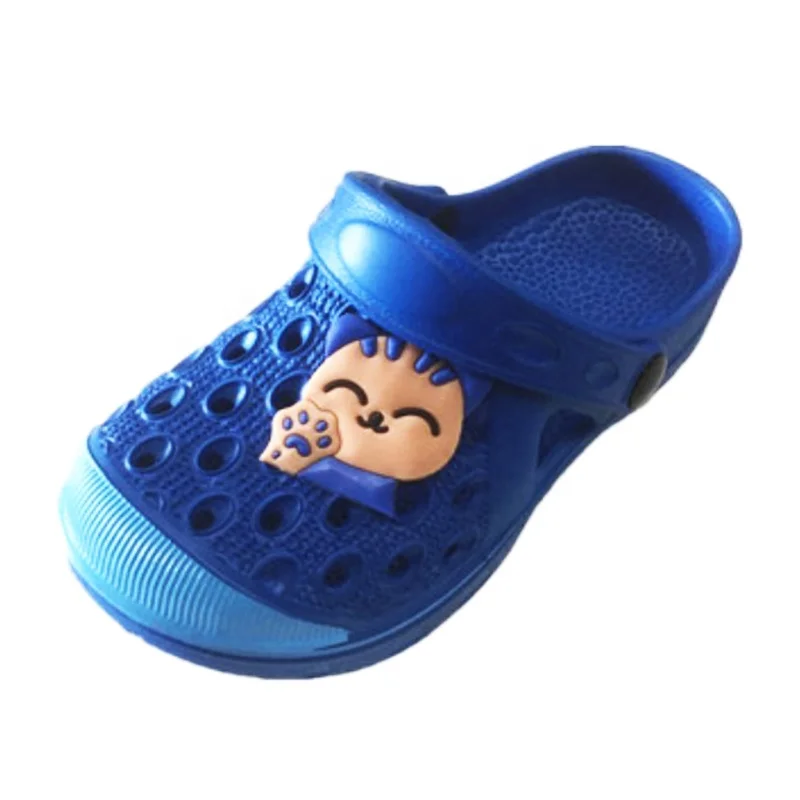 
Washable cute shoes with sticker for kids factory breathable soft-sole garden shoe animal slides child eva clogs 