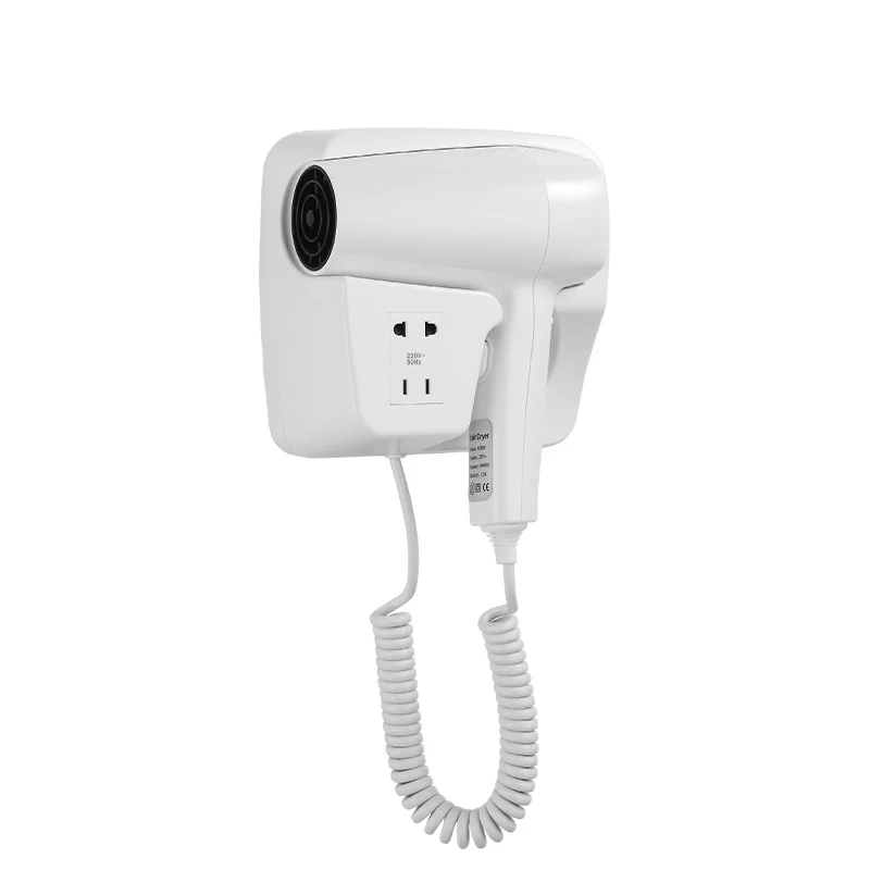 FANREIGN DB-2115 Bathroom Hotel Hair Dryer With Shaver Socket Wall Mounted Hair Dryer Factory Supply