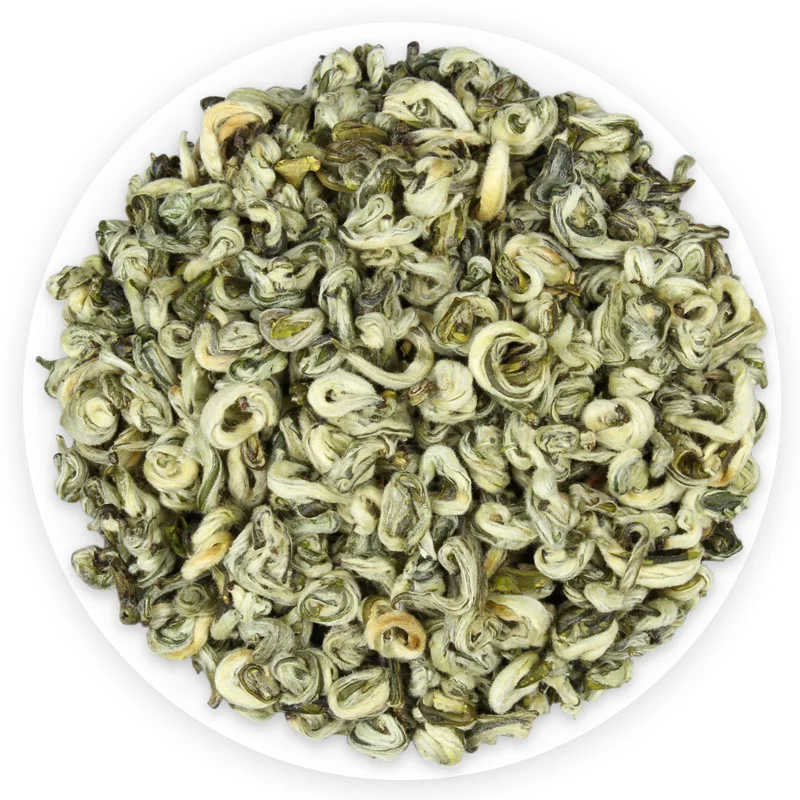 China high mountain spring Biluochun green tea Yunnan biluochun tea spiral strong fragrance green tea leaves for milk shop