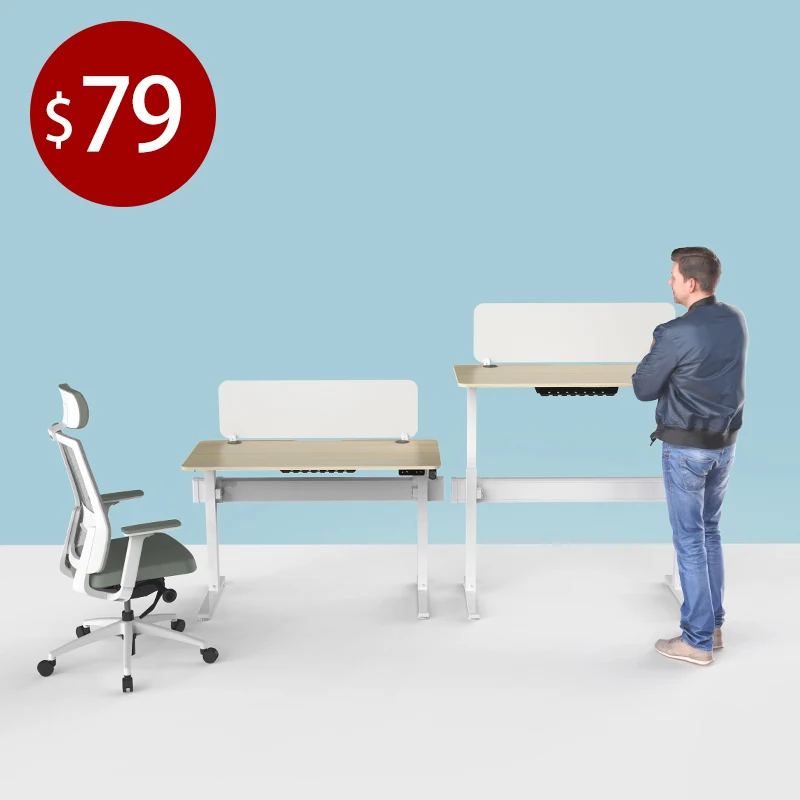Single person electric adjustable height table home or office height adjustable standing desk stand up lift desk