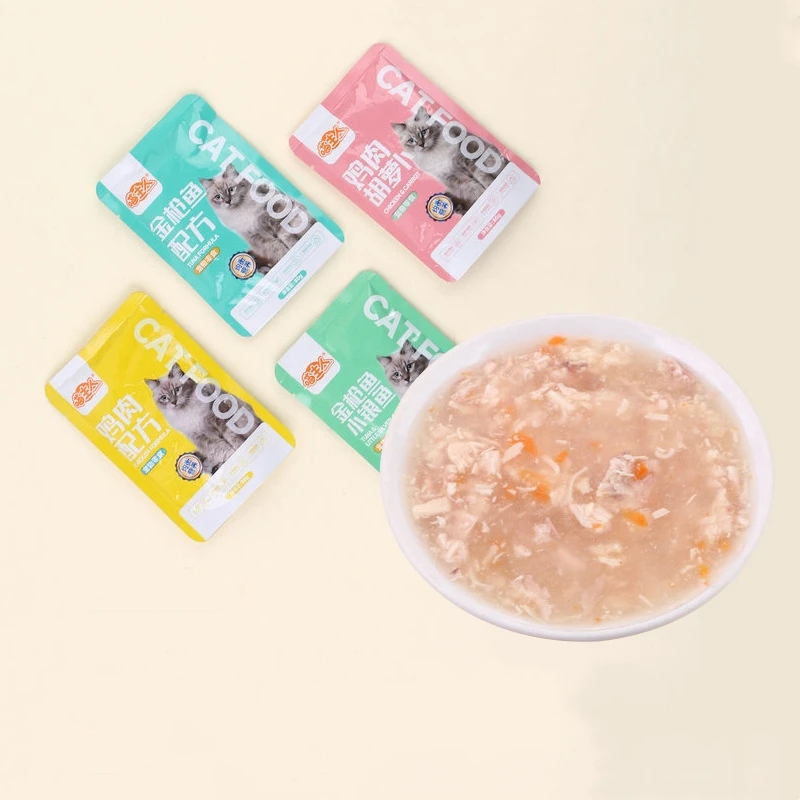 100% Organic Grain Free Cat Canned All Size Dogs Treat 80g Wet Food No-additive Wet Cat Food Soup