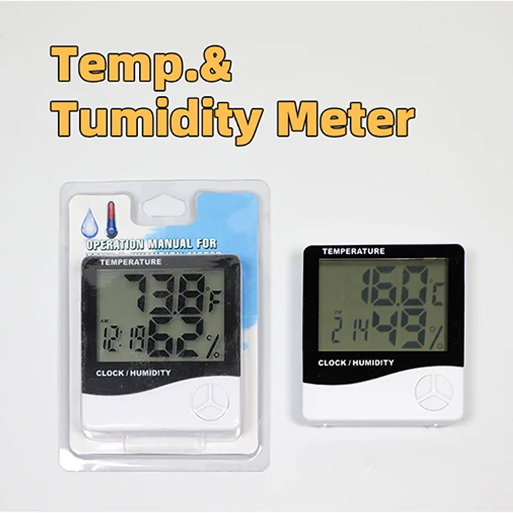 Indoor Thermohygrometer Hygrometer With Sensor And Probe Wireless Hygrometer