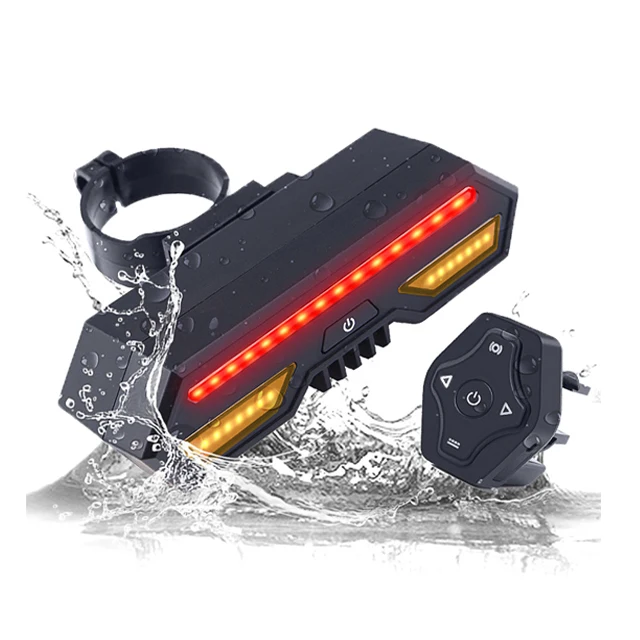 Wireless Remote Control Bike Turn Signal Light Bike Tail Light