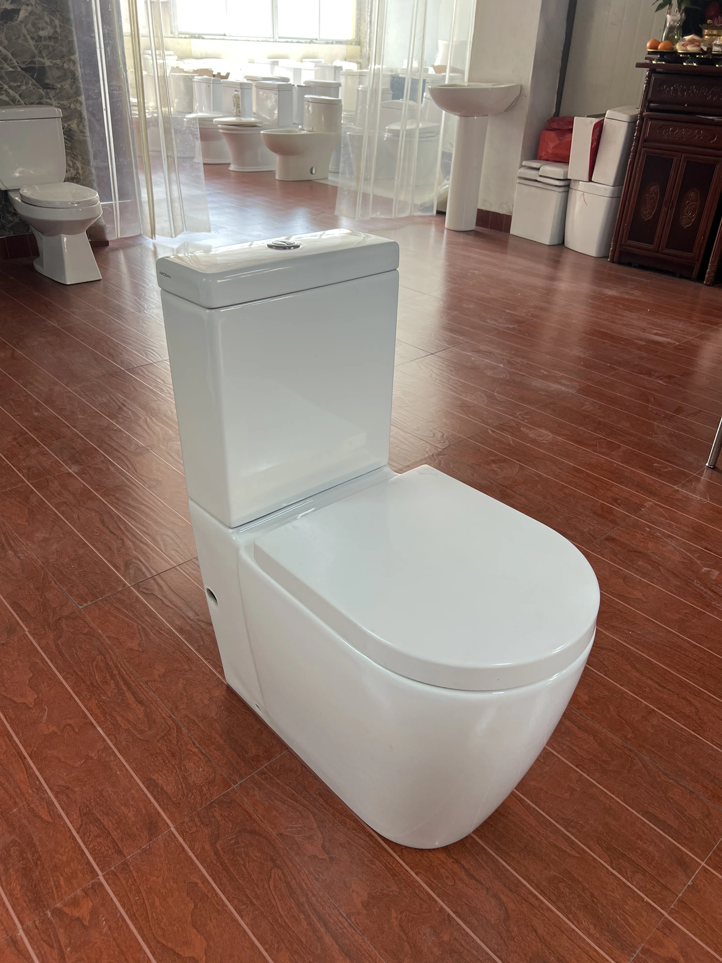 Watermark WELS Australian Ceramic Two-piece Toilet Cheap Bathroom Piece Toilet Bowl