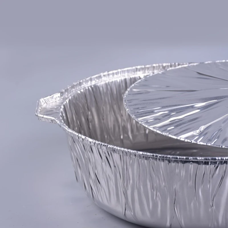 Aluminum Disposable Cooking Pie Pots With Lids Large Size For Rice Pan