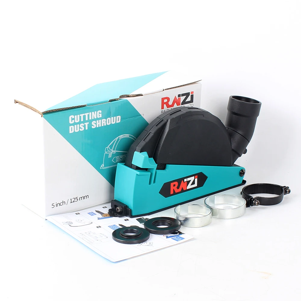 Raizi Cutting Dust Shroud For Angle Grinder 4.5, 5 Inch Diamond Saw Blade Dust Collector Attachment Cover Tool