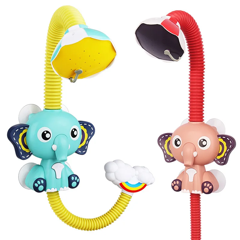 Hot Sale Electric Elephant Animal Sucker Children Bathtub Toys Electrical Shower Water Bath Toy